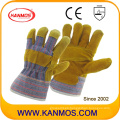 Patched Palm Seguridad Industrial cuero de vaca dividido guantes de trabajo (11001-1)